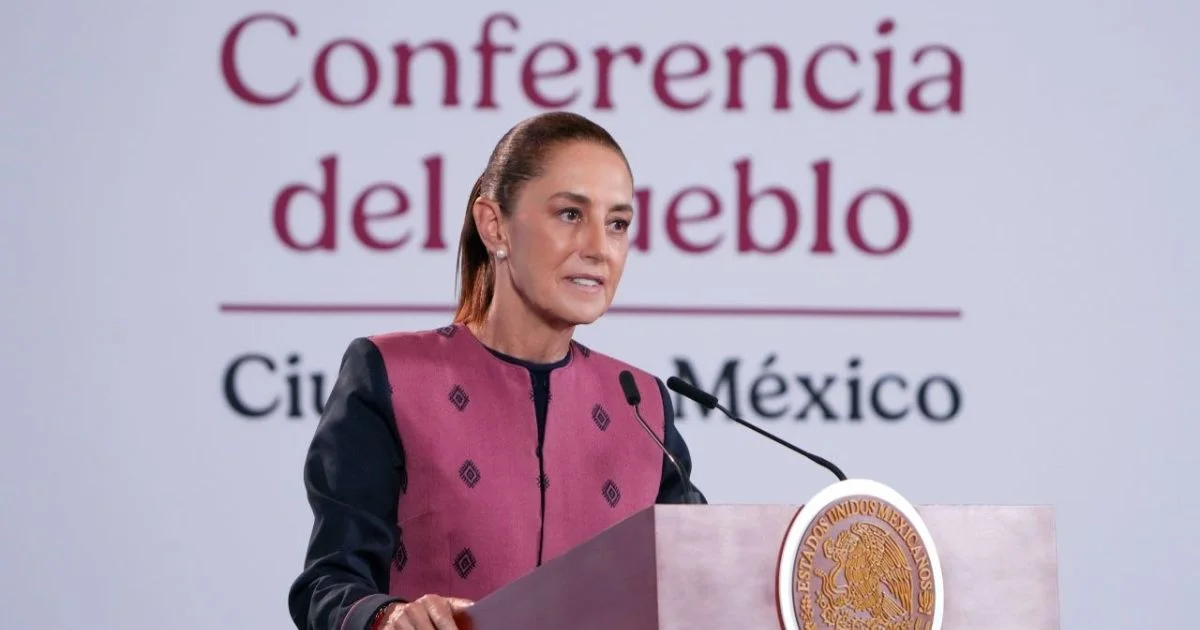 Claudia Sheinbaum durante la Conferencia del Pueblo del 22 de septiembre de 2026