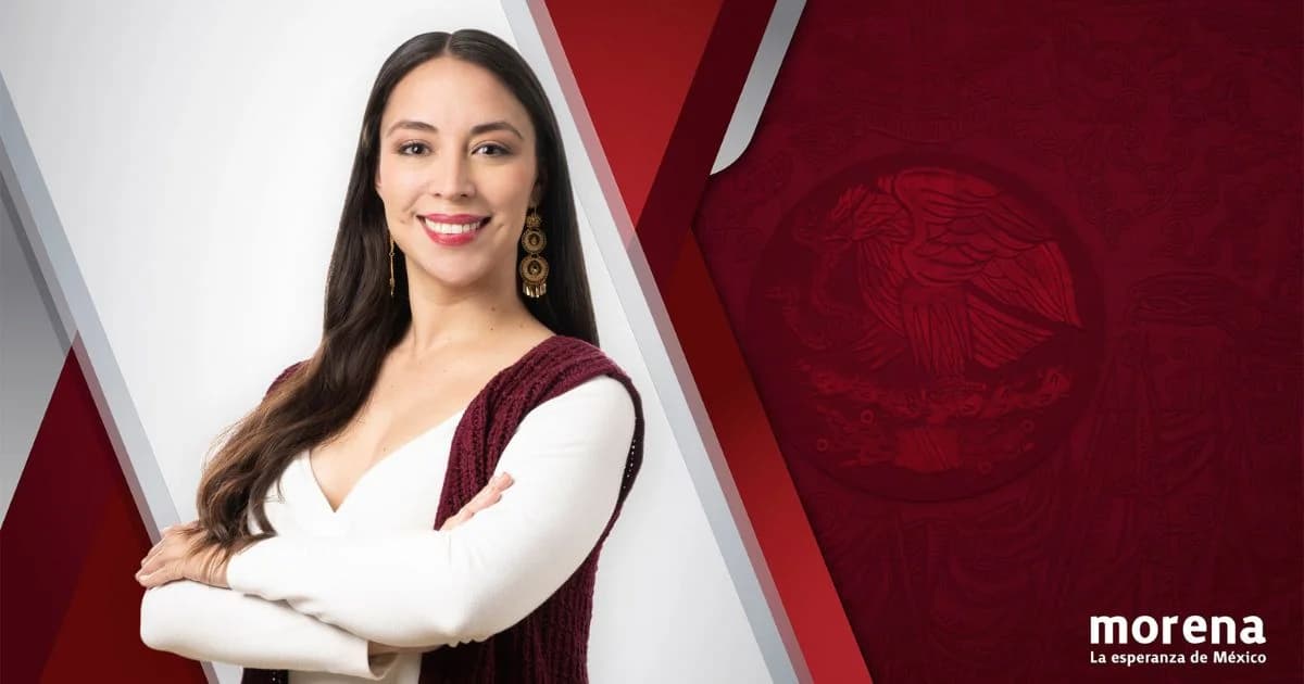 Julieta Ramírez en imagen institucional de Morena