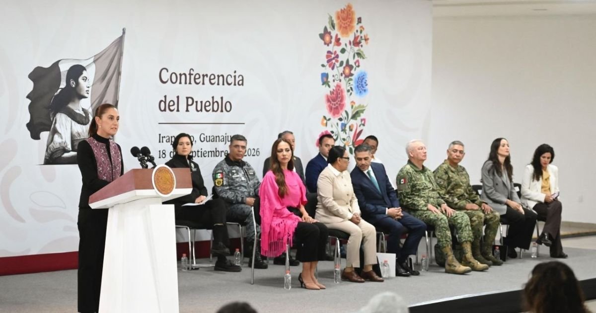 Claudia Sheinbaum encabeza conferencia en Guanajuato tras decomiso de huachicol