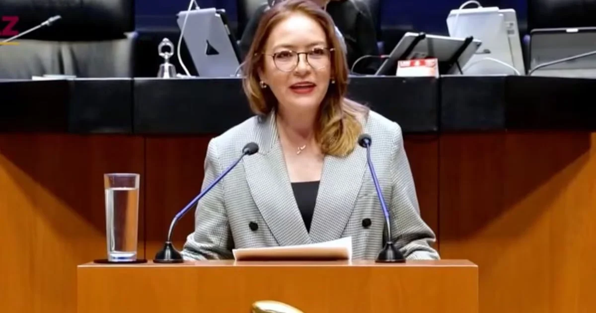 Verónica Díaz durante una intervención en el Senado de la República