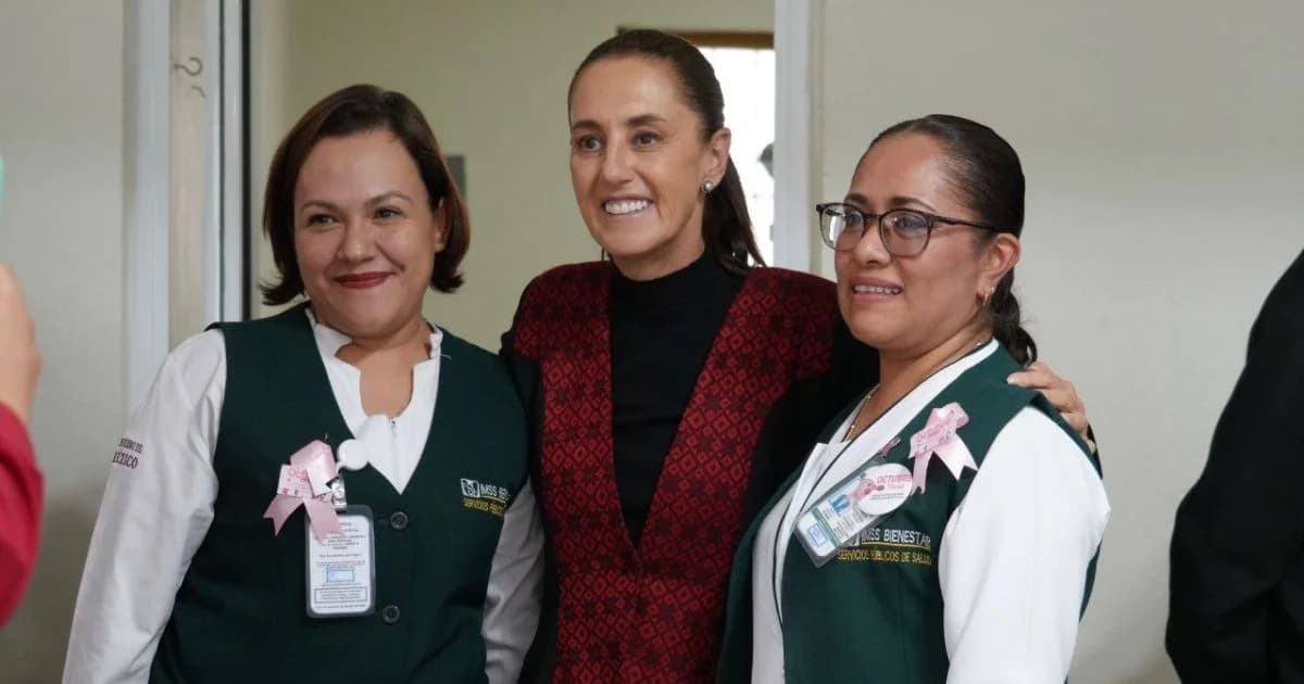 Claudia Sheinbaum en su gira de supervisión de IMSS Bienestar.